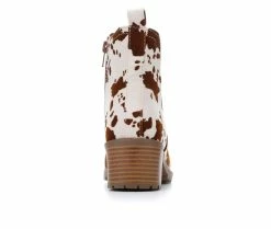 Hot Sale 👏 Girls' MIA Little Kid & Big Kid Little Pratt Heeled 🥾 Boots Cow Print 👏 -GIRLS' BOOTS Shop 5 97